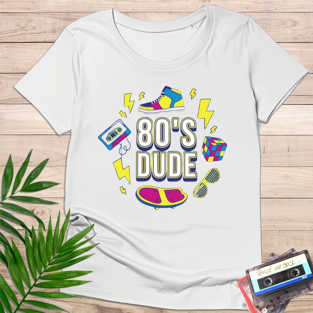 Camiseta "80s Dude" – Diseño Retro Colorido | KolorTees