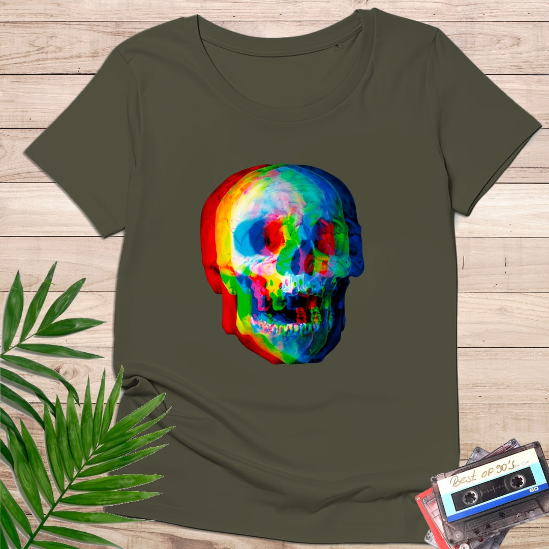 Camiseta "Color Skull" – Calavera Psicodélica Multicolor