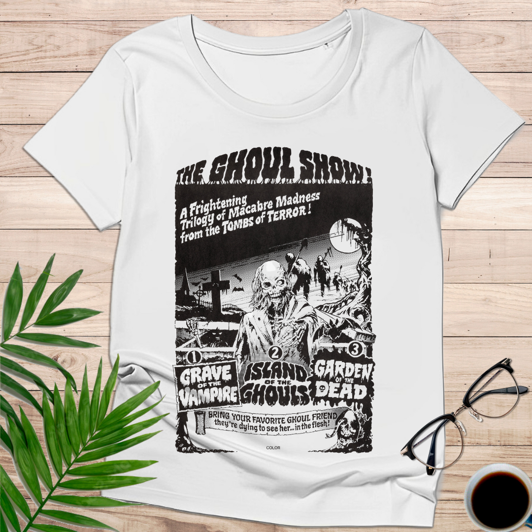 Camiseta "The Ghoul Show" – Horror Vintage Poster