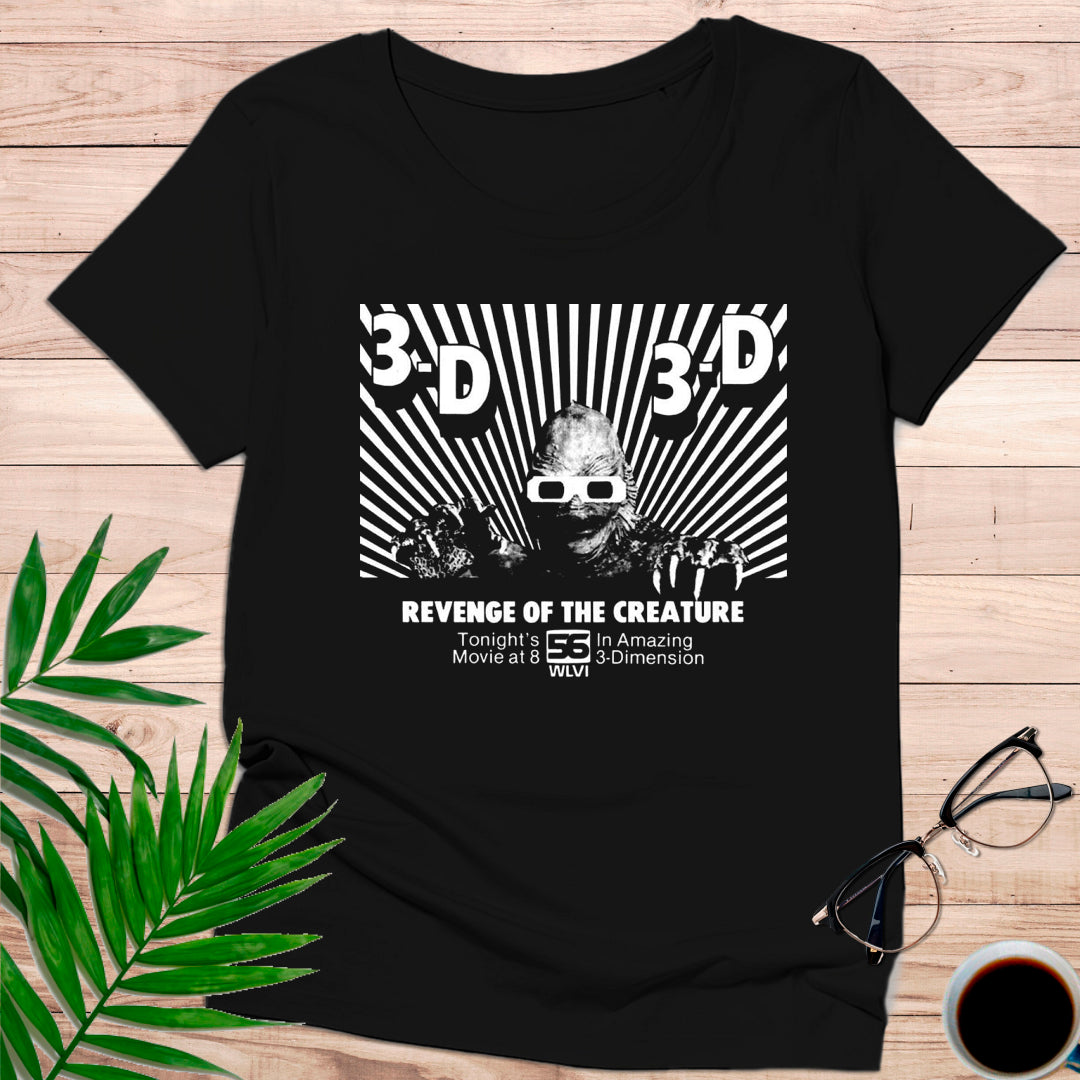 Camiseta “VHS Creature – Retro Horror Style”