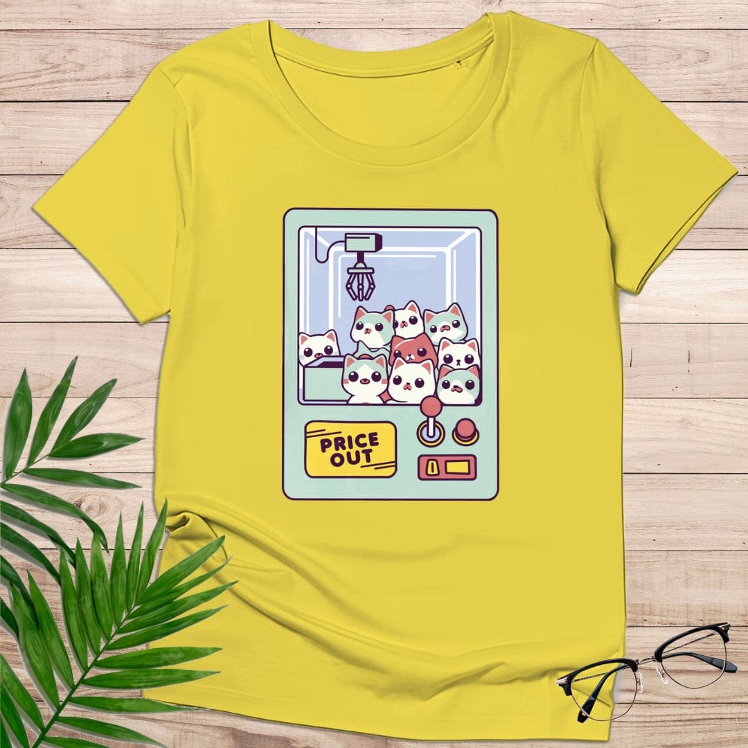 camiseta Camiseta Gatitos en la Máquina de Peluches – Diseño Kawaii – 190g Algodón Premium