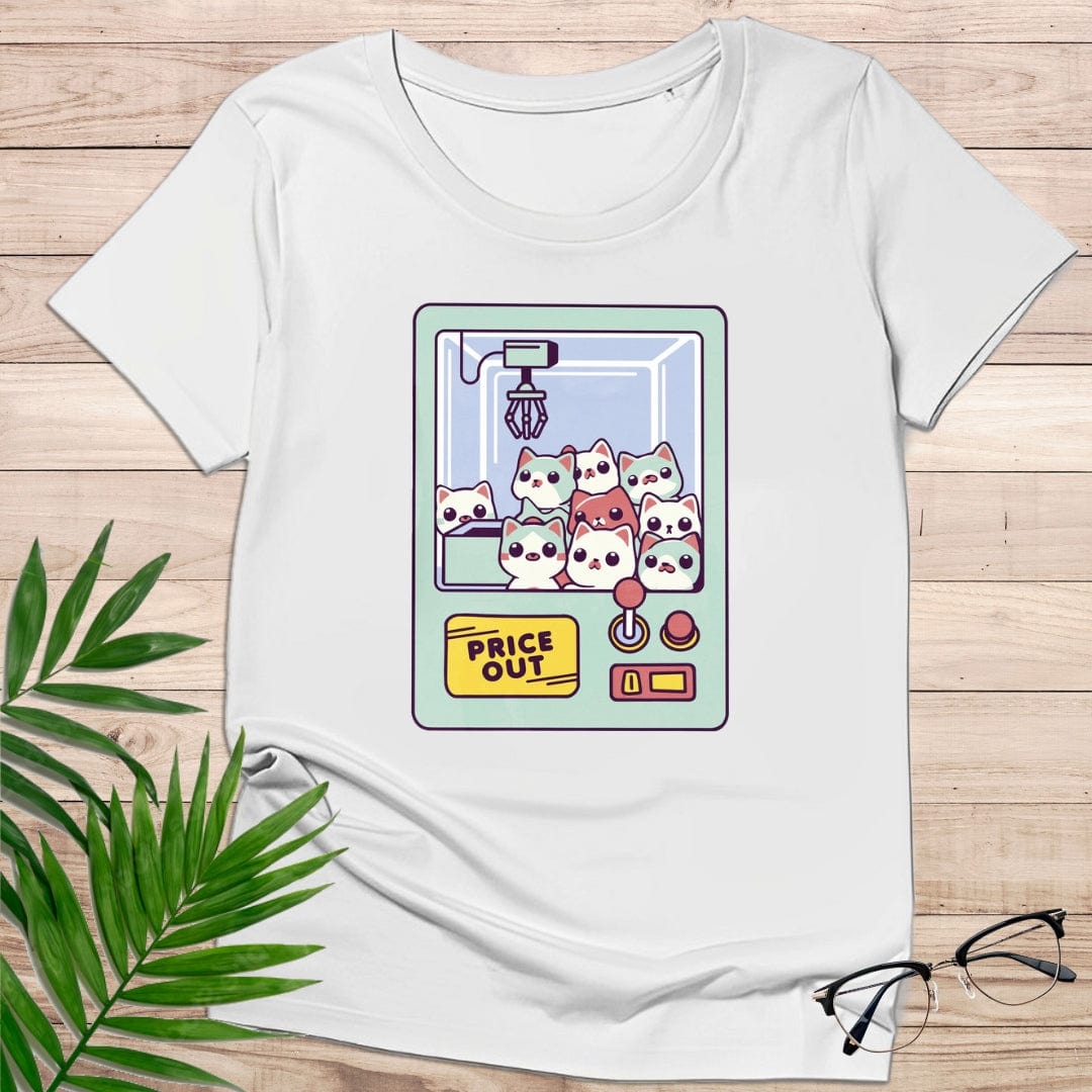 camiseta Camiseta Gatitos en la Máquina de Peluches – Diseño Kawaii – 190g Algodón Premium