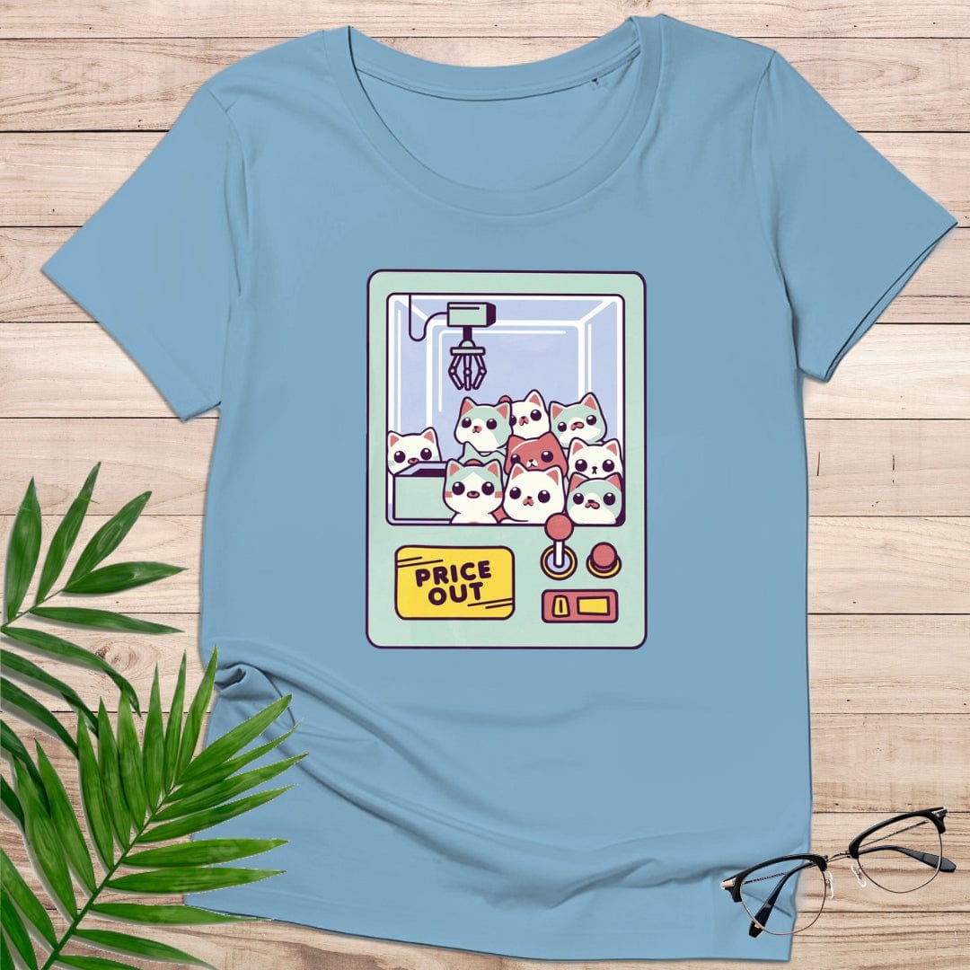 camiseta Camiseta Gatitos en la Máquina de Peluches – Diseño Kawaii – 190g Algodón Premium