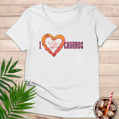 Camiseta "I Love Churros" – Diseño Dulce y Foodie | KolorTees