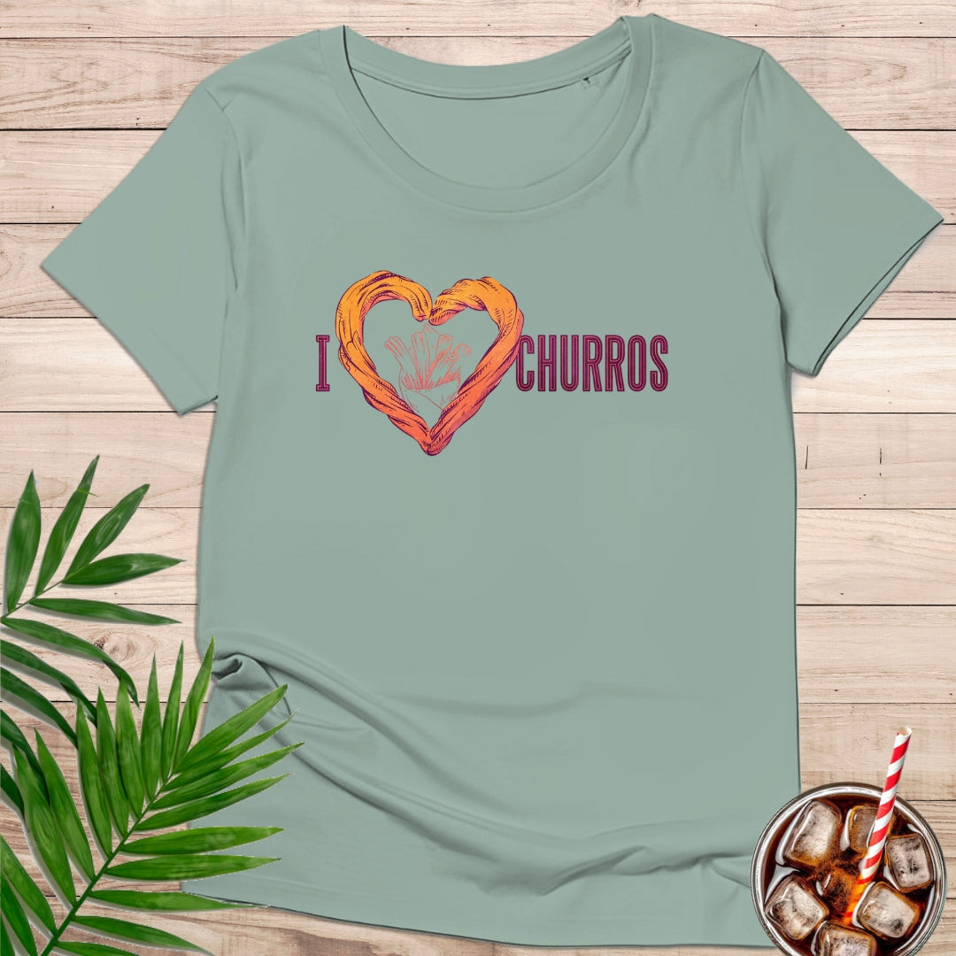 Camiseta "I Love Churros" – Diseño Dulce y Foodie | KolorTees