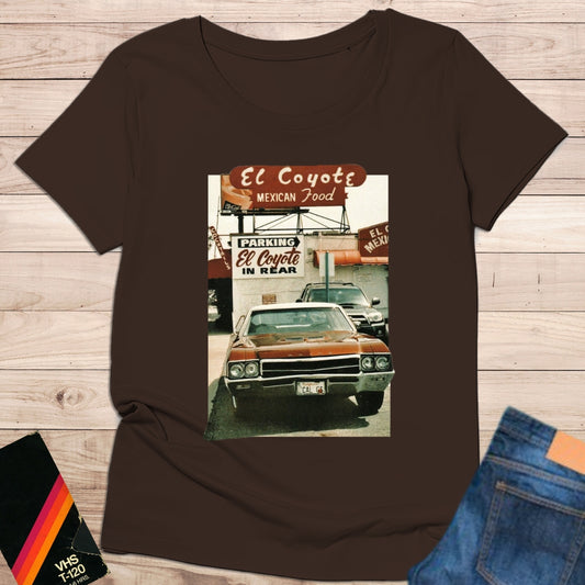Camiseta “El Coyote – Vintage LA Drive-In Scene”