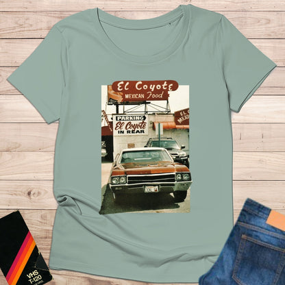 Camiseta “El Coyote – Vintage LA Drive-In Scene”