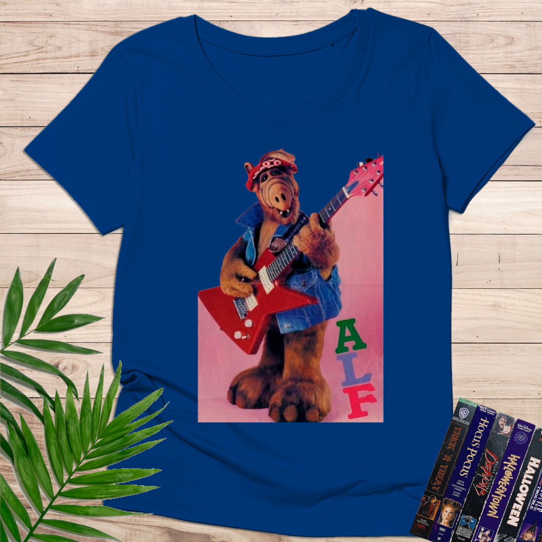 Camiseta “Alien Rocker 80s” – Retro TV Style