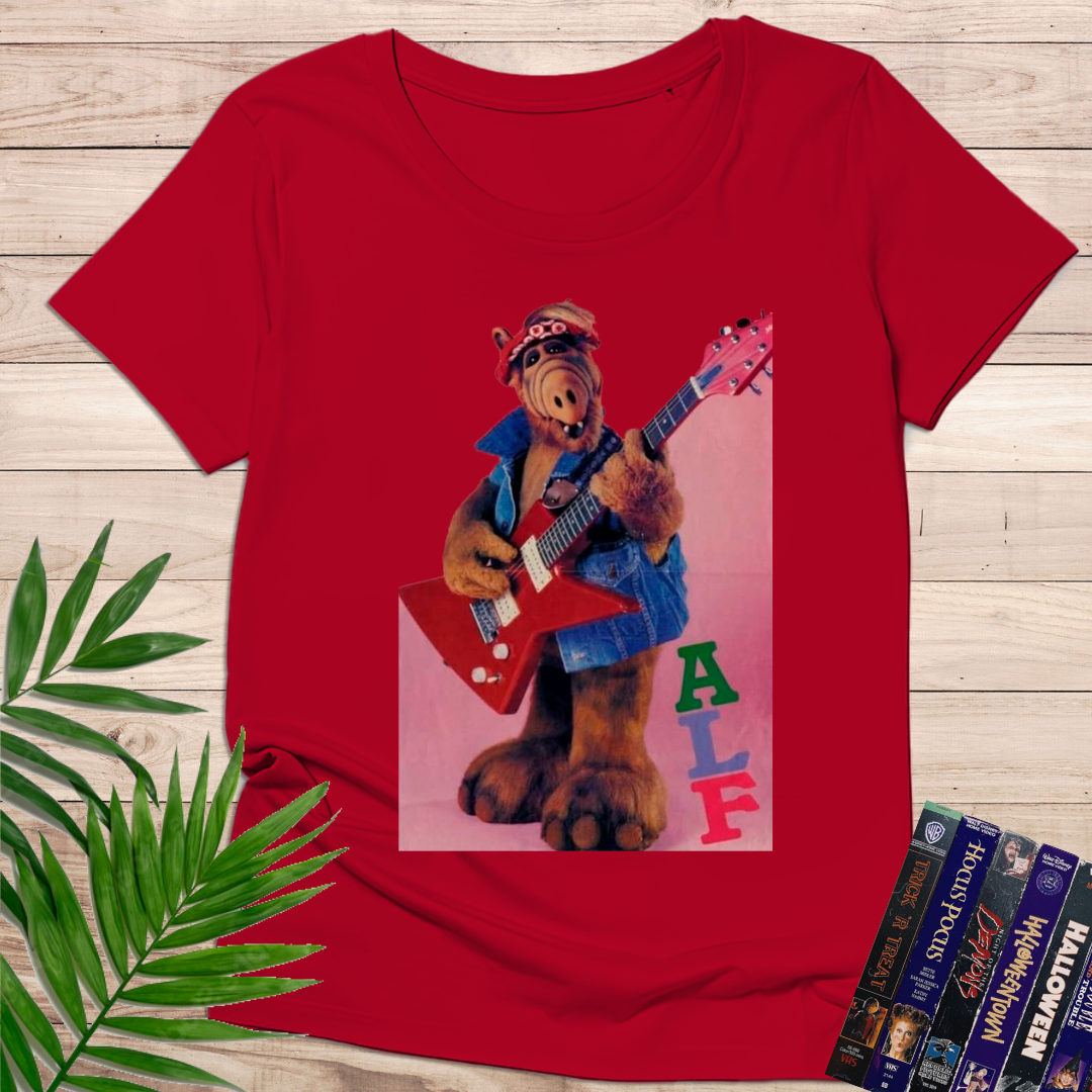 Camiseta “Alien Rocker 80s” – Retro TV Style