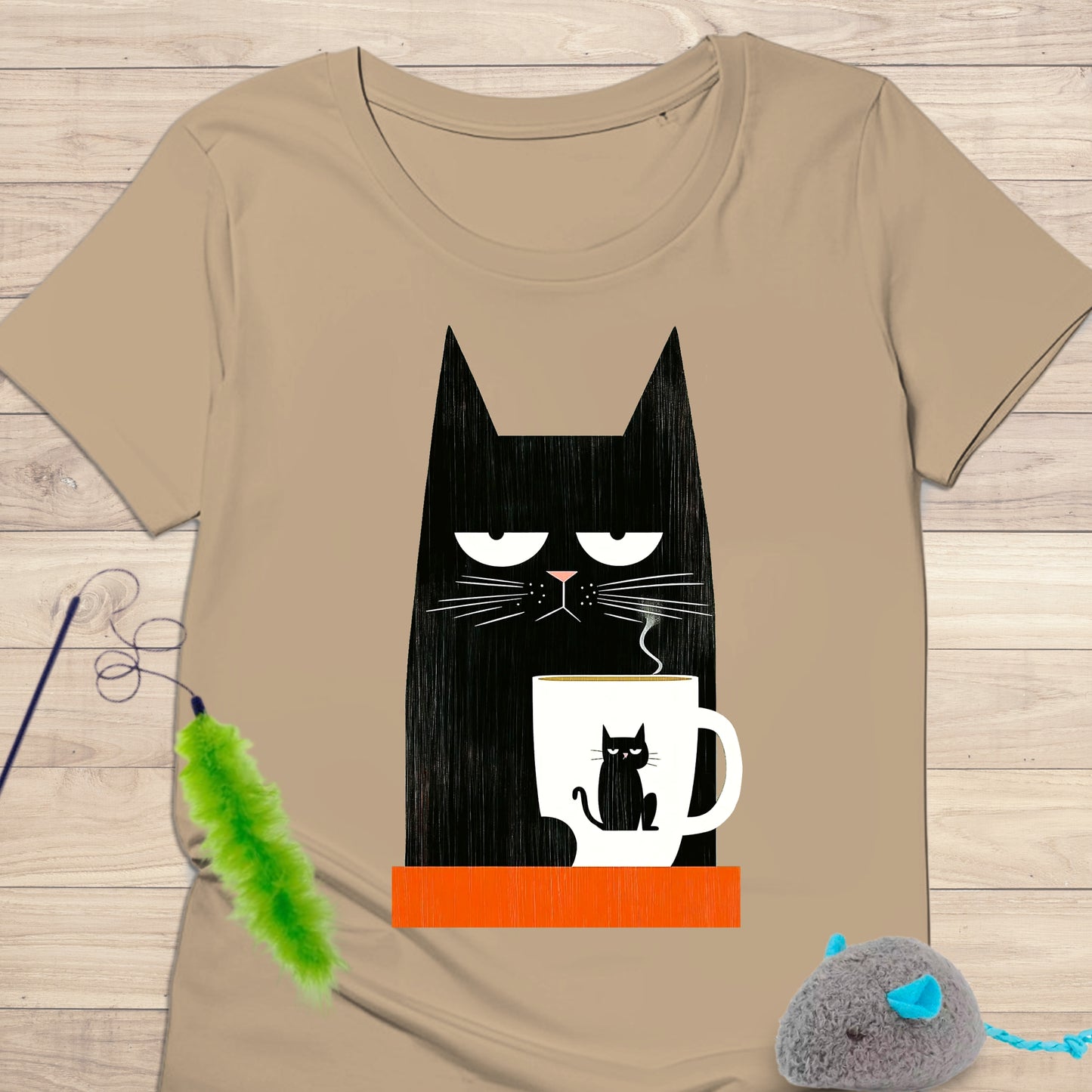 Camiseta Coffee Cat Kolortees