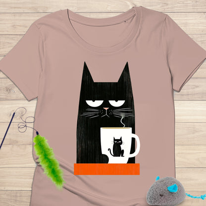 Camiseta Coffee Cat Kolortees