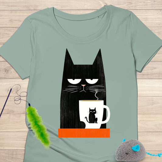 Camiseta Coffee Cat Kolortees
