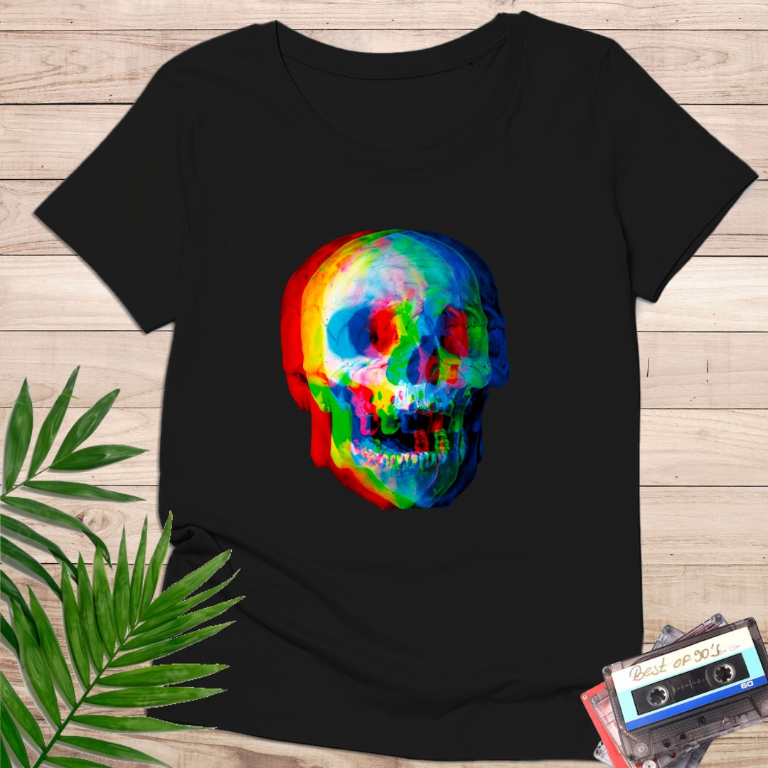 Camiseta "Color Skull" – Calavera Psicodélica Multicolor