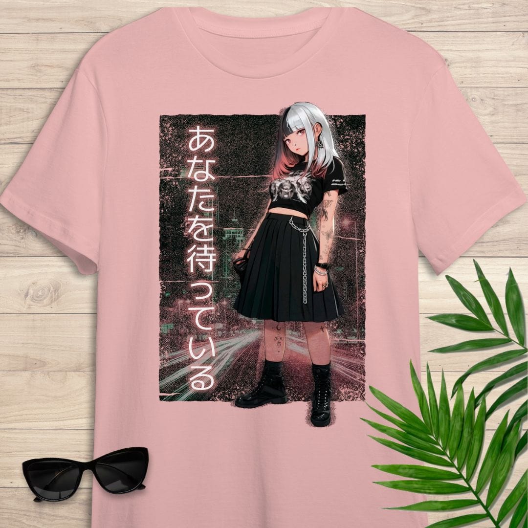 Camiseta de manga corta Anime Girl