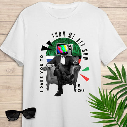 Camiseta de manga corta Apaga la tele niño