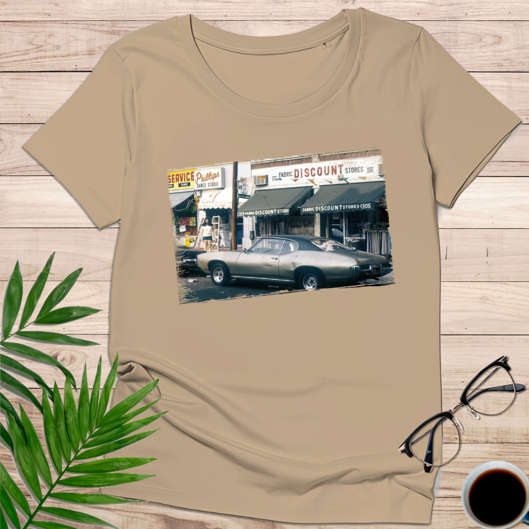 Camiseta "Fabric Discount Stores" – Urban 70s Look