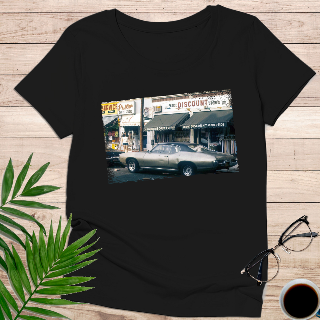 Camiseta "Fabric Discount Stores" – Urban 70s Look