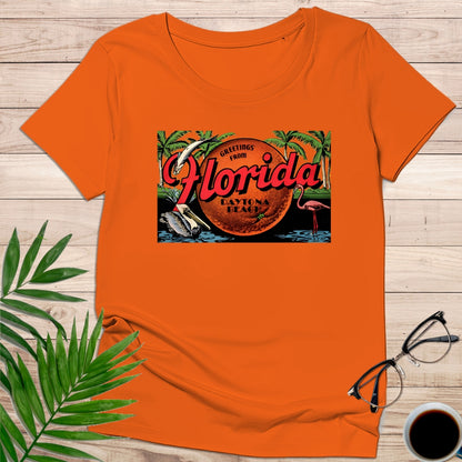 Camiseta “Greetings From Florida – Daytona Beach Retro”