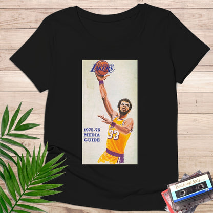Camiseta "Kareem Abdul-Jabbar Lakers" – Media Guide 1975 Retro