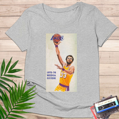 Camiseta "Kareem Abdul-Jabbar Lakers" – Media Guide 1975 Retro