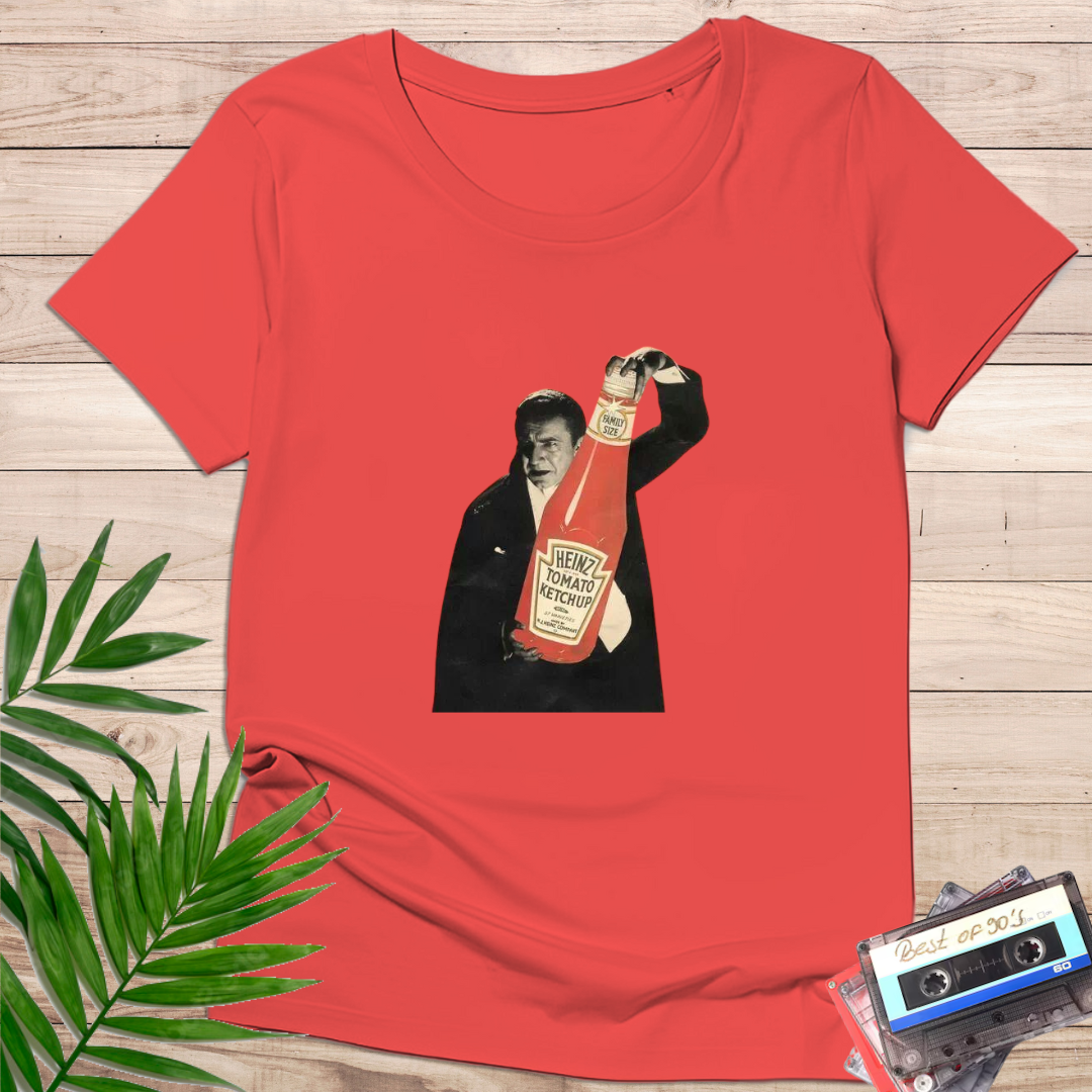Camiseta "Ketchup Dracula" – Humor Retro Pop Art - KolorTees