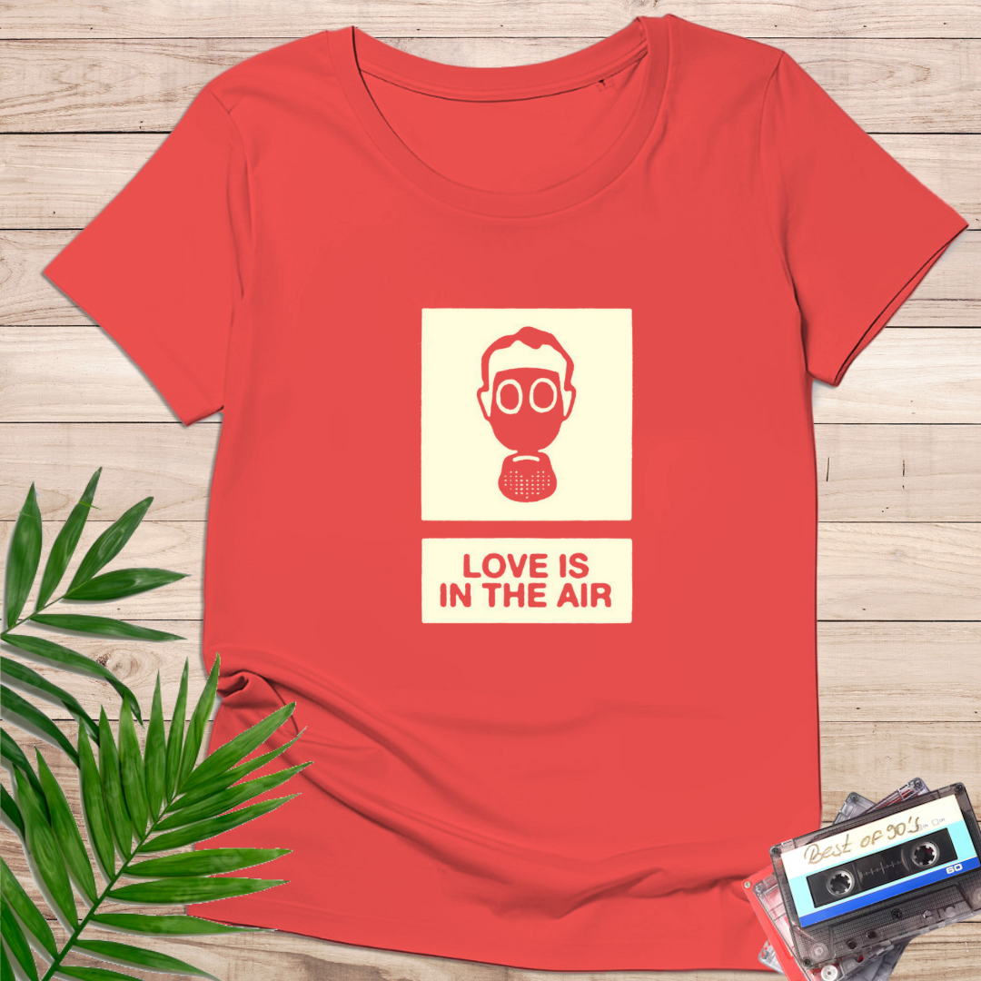 Camiseta "Love Is in the Air" – Diseño Irónico Minimalista - KolorTees