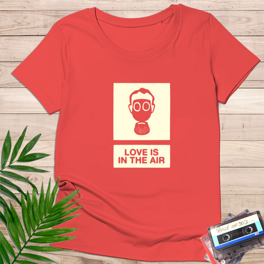 Camiseta "Love Is in the Air" – Diseño Irónico Minimalista - KolorTees
