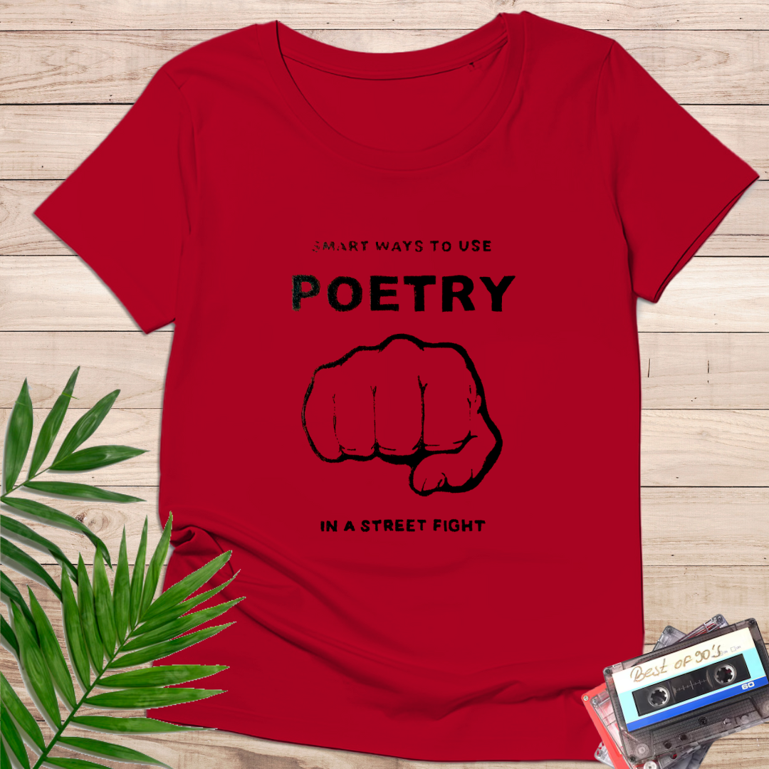 Camiseta "Poetry In A Street Fight" – Statement Retro