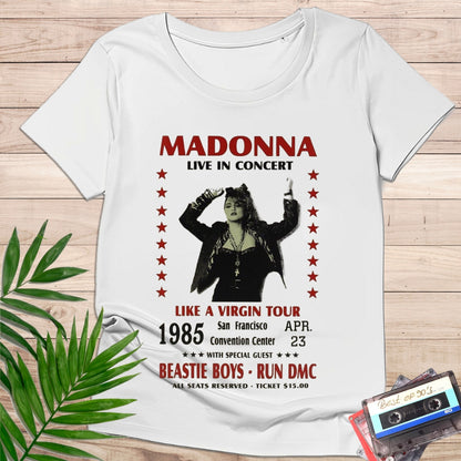 Camiseta “Pop Icon Tour 1985 – Retro Poster”