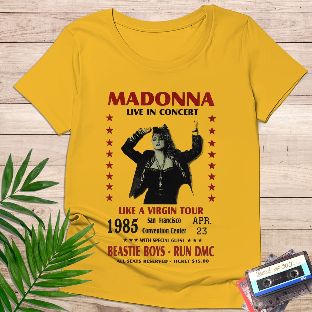 Camiseta “Pop Icon Tour 1985 – Retro Poster”