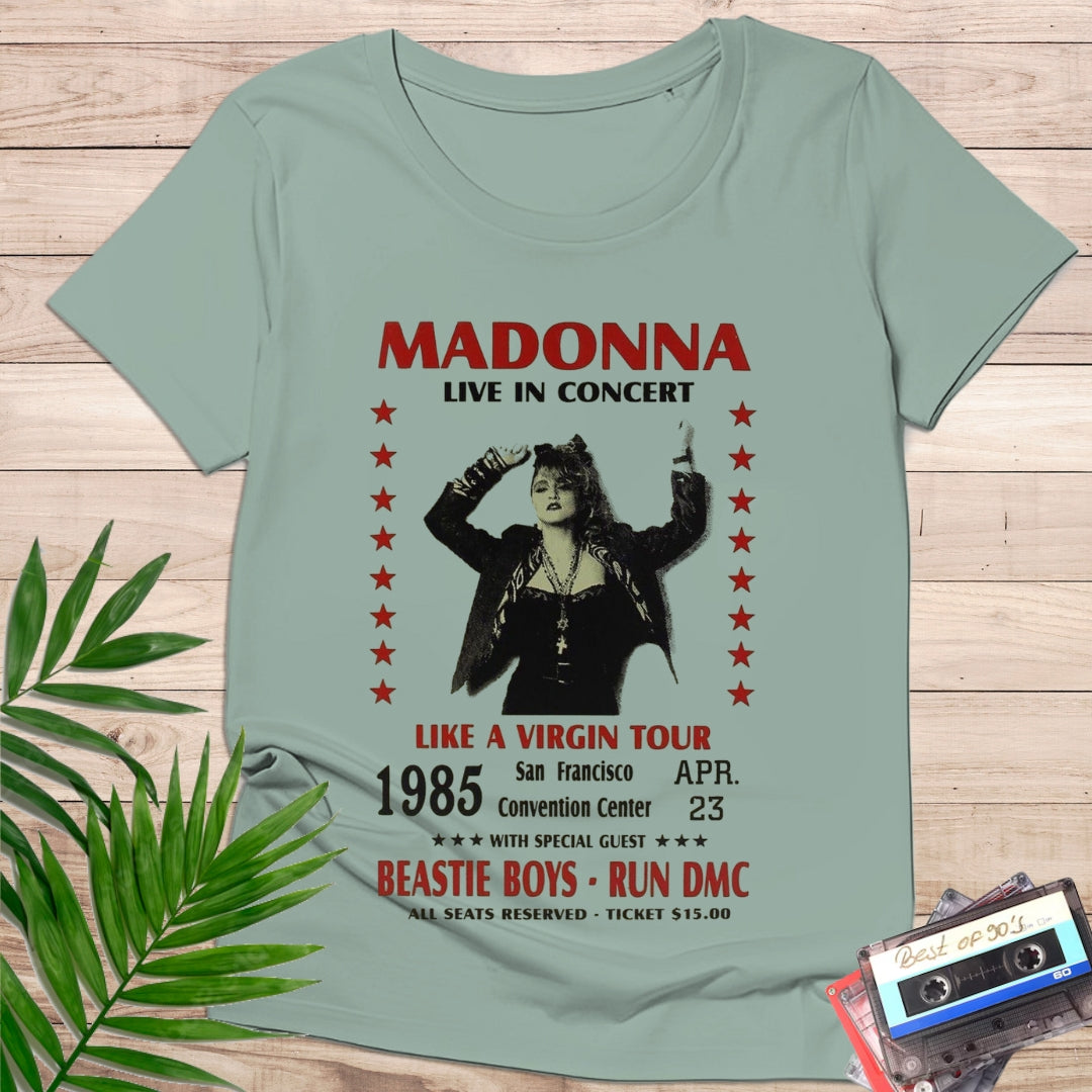 Camiseta “Pop Icon Tour 1985 – Retro Poster”