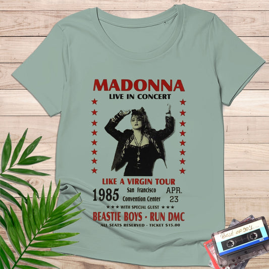Camiseta “Pop Icon Tour 1985 – Retro Poster”
