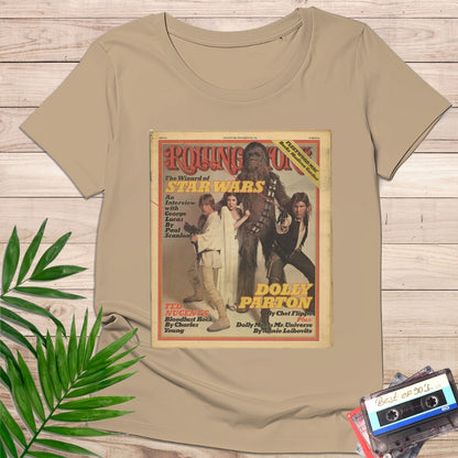 Camiseta "Rolling Stone Star Wars" – Portada Vintage 70s