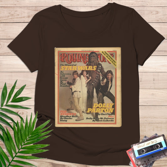 Camiseta "Rolling Stone Star Wars" – Portada Vintage 70s