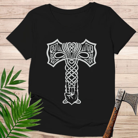 camiseta Camiseta de manga corta Hacha Vikinga