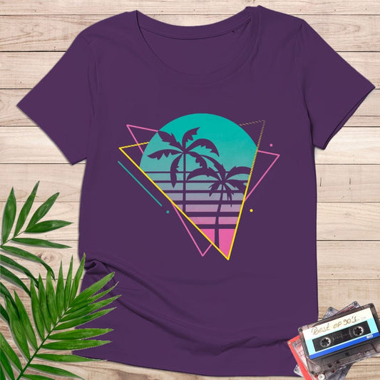 camiseta Camiseta Retro 80s -Palmeras ochenteras – KolorTees