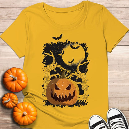 camiseta Camiseta de manga corta Halloween pumpkin