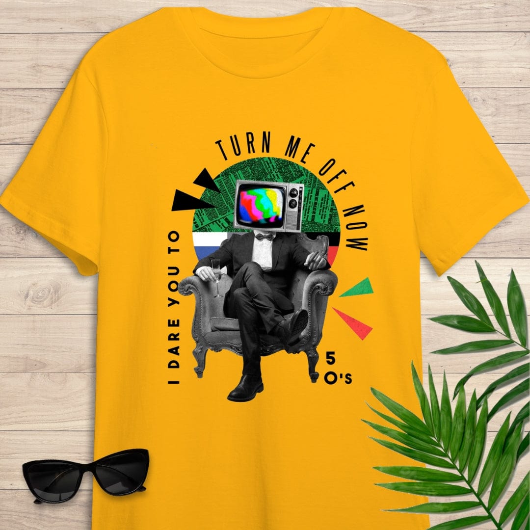 Camiseta de manga corta Apaga la tele niño