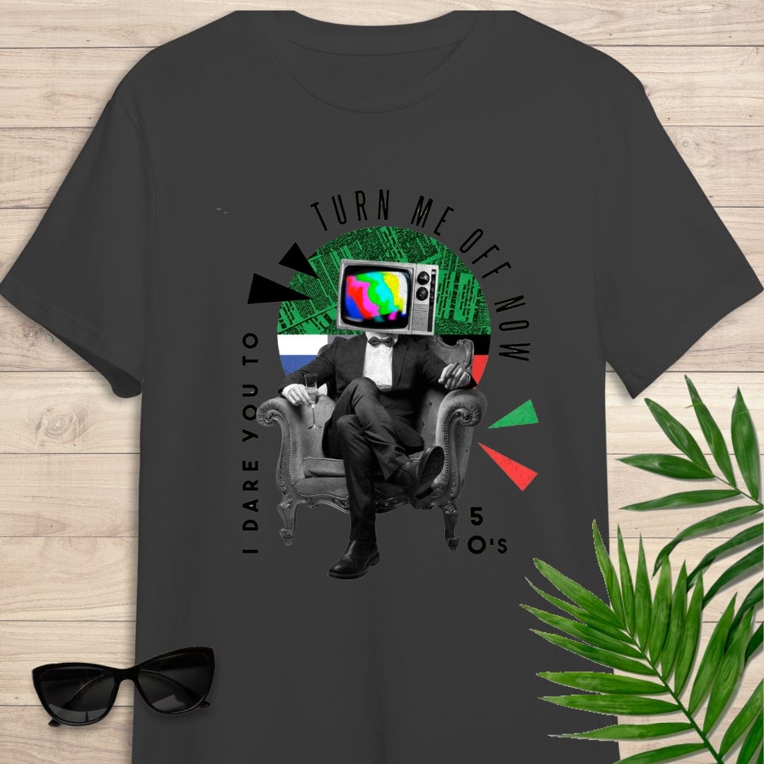 Camiseta de manga corta Apaga la tele niño