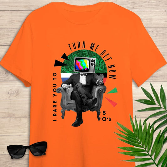 Camiseta de manga corta Apaga la tele niño