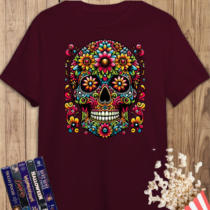 Camiseta de manga corta Calavera Mexicana