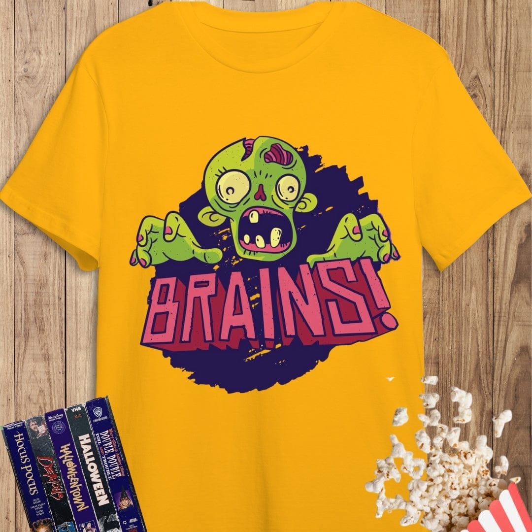 Camiseta de manga corta Cerebros Frescos pal Zombie