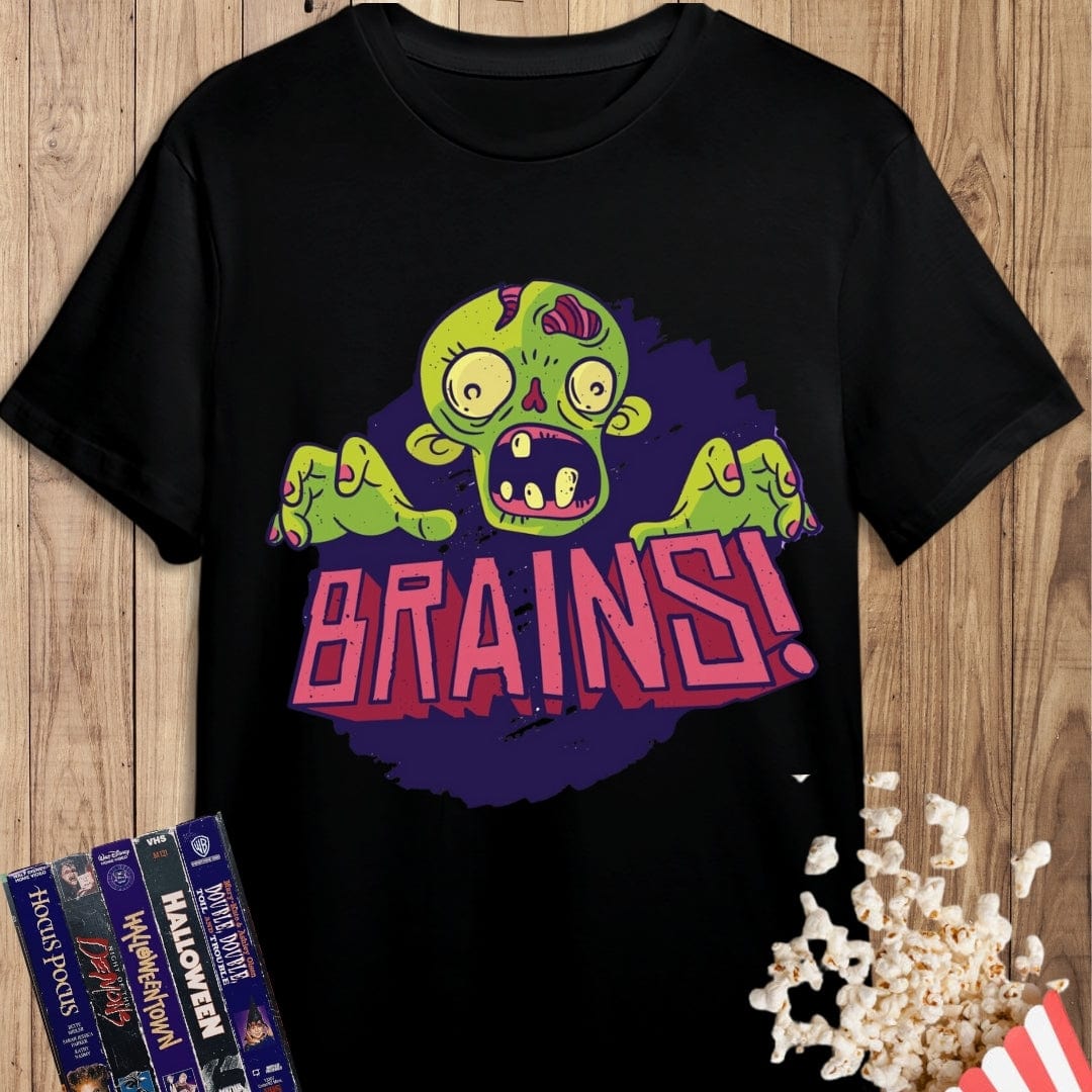 Camiseta de manga corta Cerebros Frescos pal Zombie