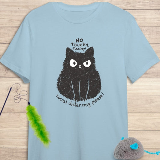 Camiseta de manga corta Gato gordito y cabreadete