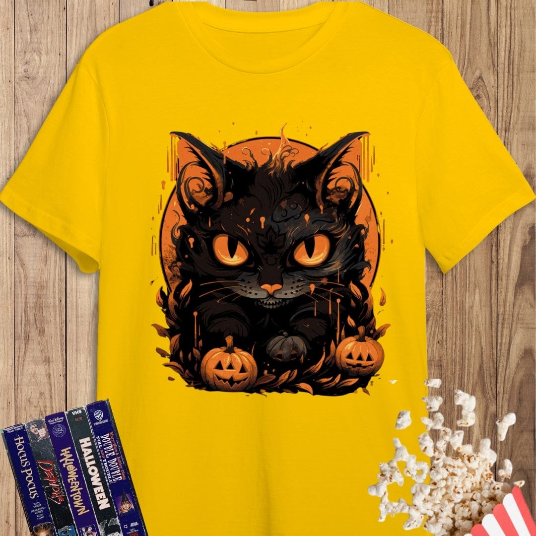 Camiseta de manga corta Gato Halloween