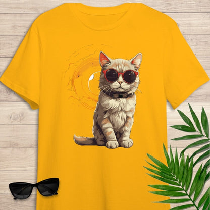 Camiseta de manga corta Gato Sunshine