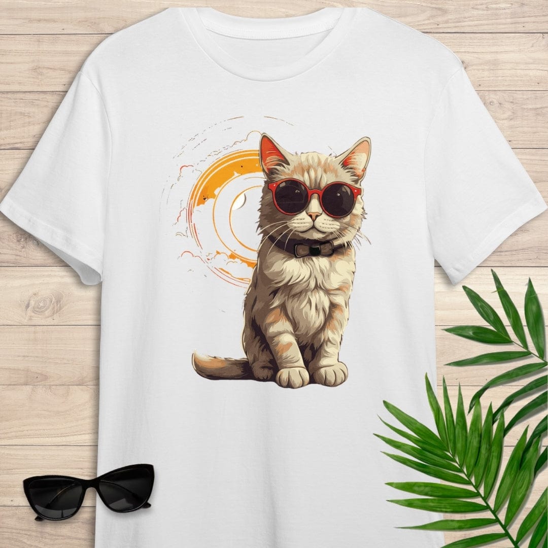 Camiseta de manga corta Gato Sunshine