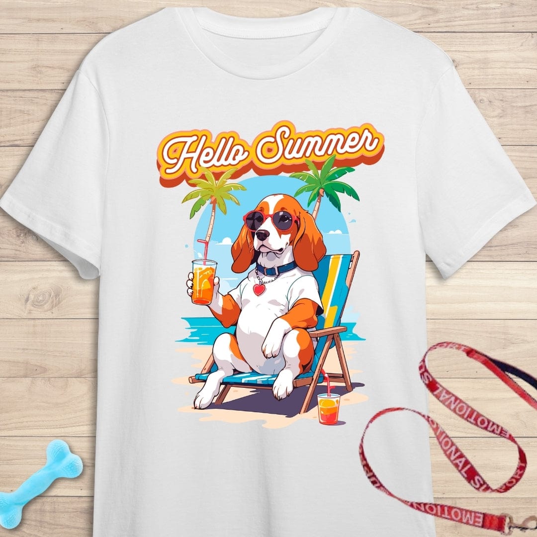 Camiseta de manga corta Perro Veraneante