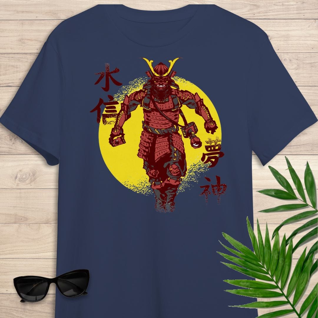 Camiseta de manga corta Samurai Luna Amarilla