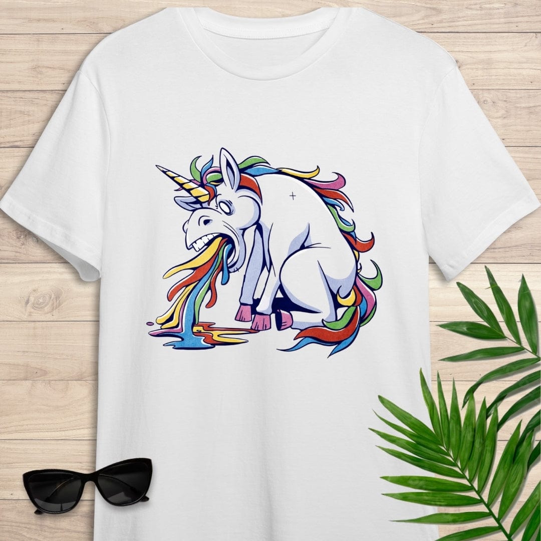 Camiseta de manga corta Unicornio resacoso